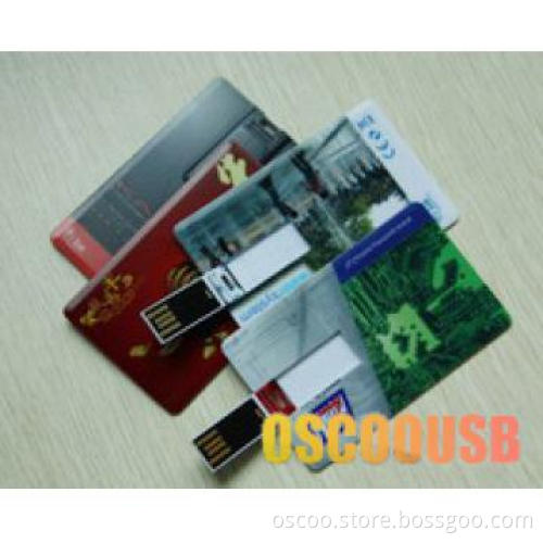 Credit Card style USB flash drive with Full Color imprinting